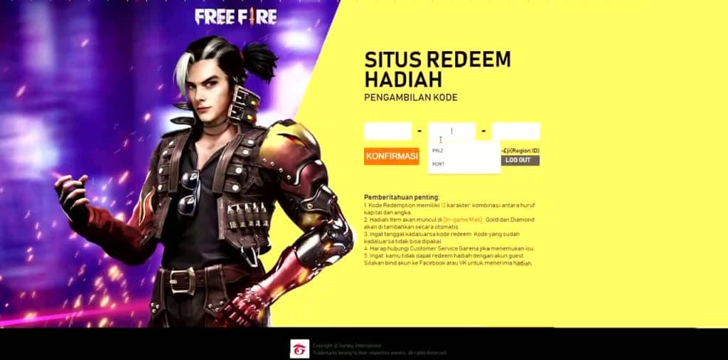 How to use redeem codes in Free Fire