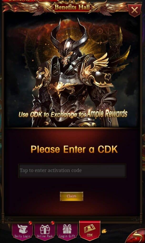 Redeem Immortal Legend Code