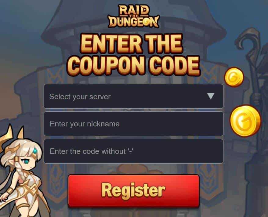 Redeem Raid the Dungeon Coupon Codes