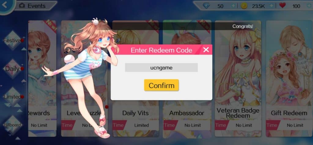 Redeem Sweet Dance Gift Codes