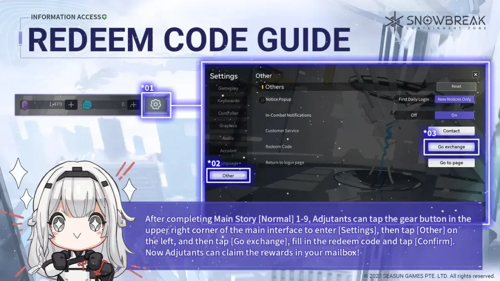 Redeem Snowbreak Containment Zone codes