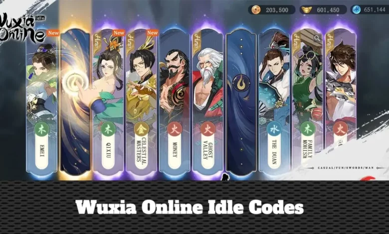 Wuxia Online Idle Codes