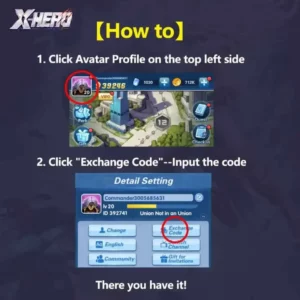 X Hero Redeem Codes